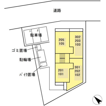 アルモ井の頭 地図（共通）