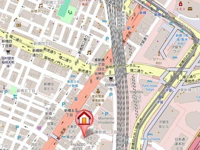 ピアネッタ汐留 地図（共通）