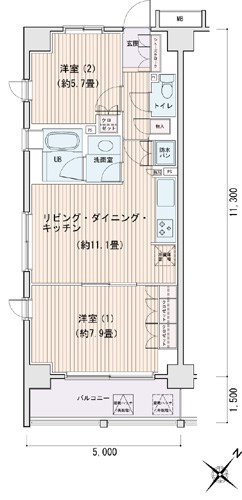 エスティメゾン豊洲レジデンスE棟  間取り