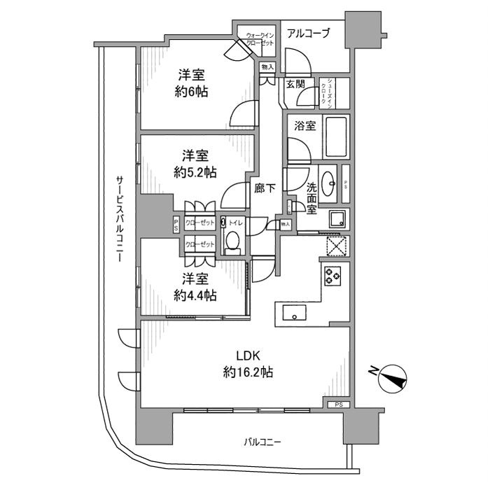 ドレッセタワー南町田グランベリーパーク 間取り