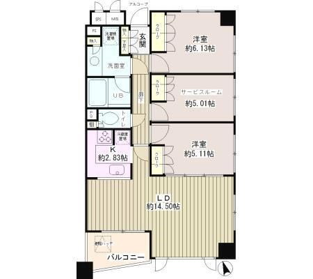 クラッサ調布 間取り