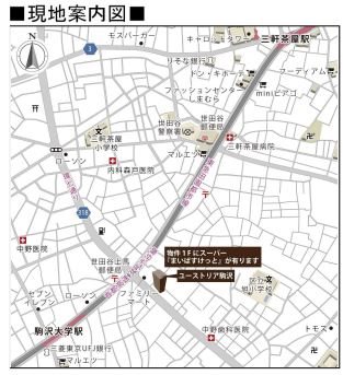 ユーストリア駒沢 地図（共通）