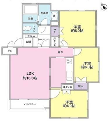 サンライズ松本NO.3 間取り