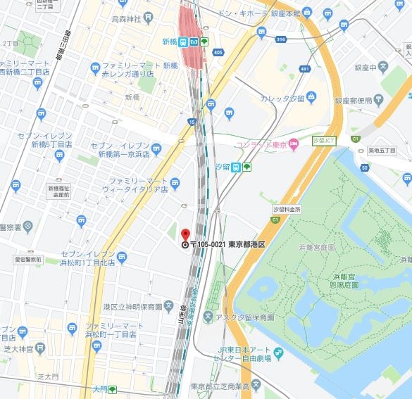 ルネパルティーレ汐留 地図（共通）