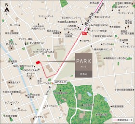 パークアクシス西馬込 地図（共通）