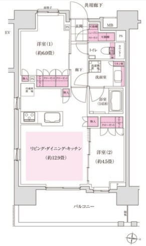 ディームス木場 間取り