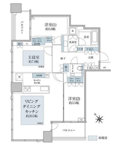 パークコート虎ノ門 間取り
