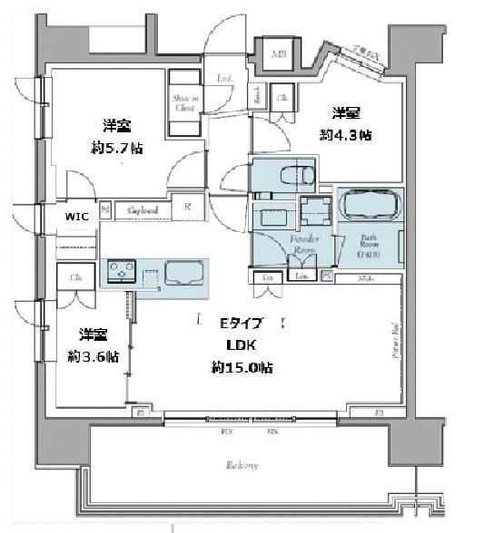 クレストコート東中野 間取り