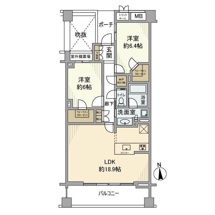 プラウド蘆花公園 間取り