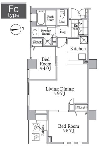 レジディア西小山 間取り
