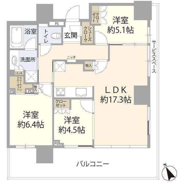 ウェリスタワー愛宕虎ノ門  間取り