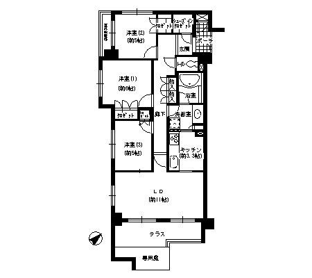 エスティメゾン巣鴨 間取り
