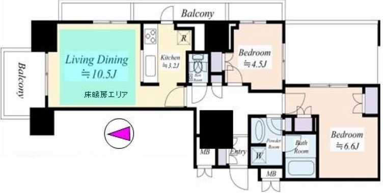 アトラス三鷹レジデンス 間取り
