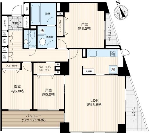 グラツィオーソ神楽坂イースト 間取り