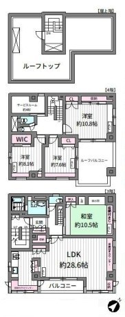 門前仲町1丁目借家 間取り
