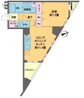 カスタリア池袋 間取り