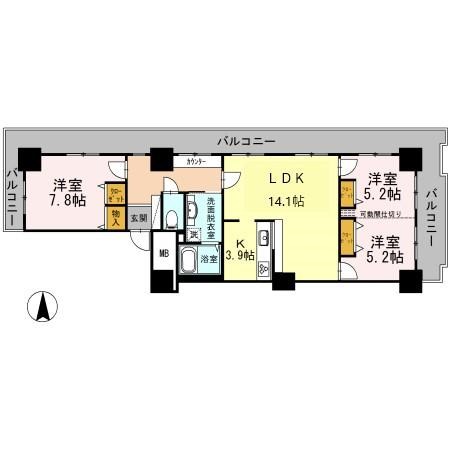 品川シーサイドビュータワーⅡ 間取り