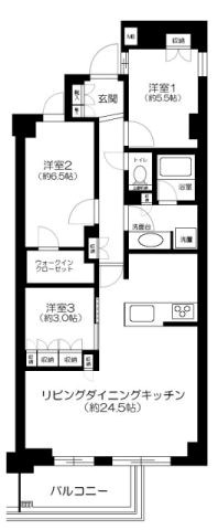 東京都港区高輪４丁目 間取り