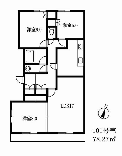 エクセル下馬Ⅵ 間取り