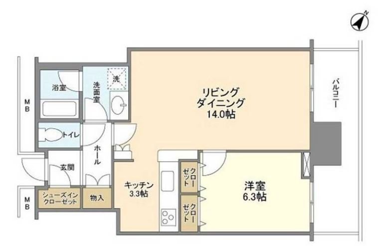 リガーレ日本橋人形町 間取り