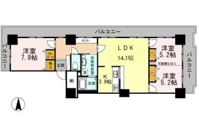 品川シーサイドビュータワーⅡ 間取り