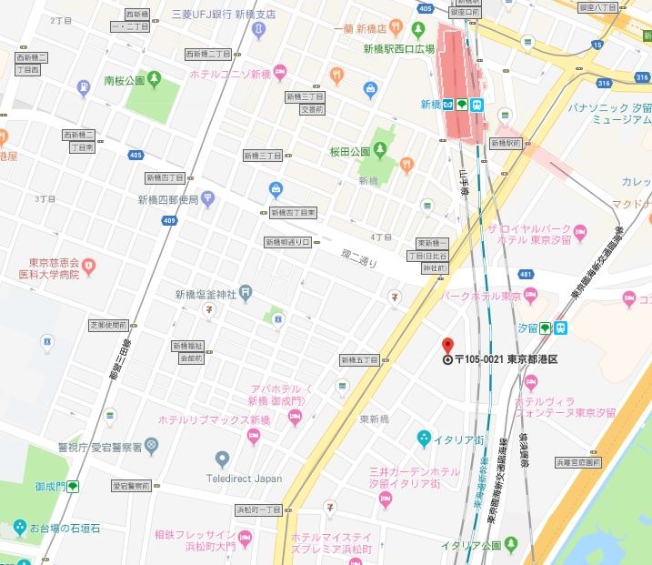 MOMENTO SHIODOME 地図（共通）