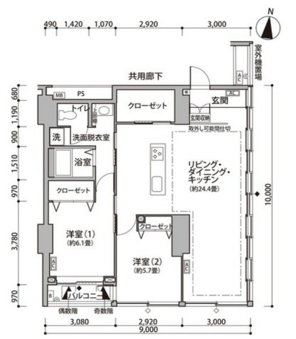 東雲キャナルコートCODAN11号棟 間取り