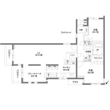 カスタリア北沢 間取り