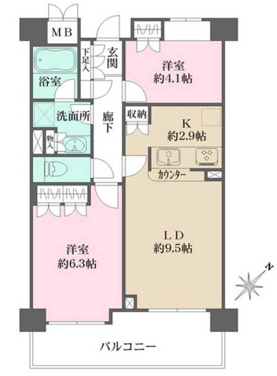 御殿山南パークハウス 間取り