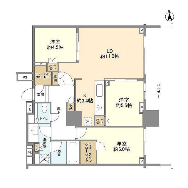 HARUMI FLAG PARK VILLAGE T棟 間取り