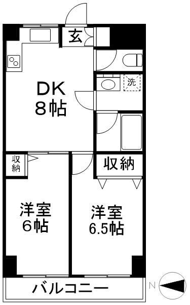 グローリス中野 間取り