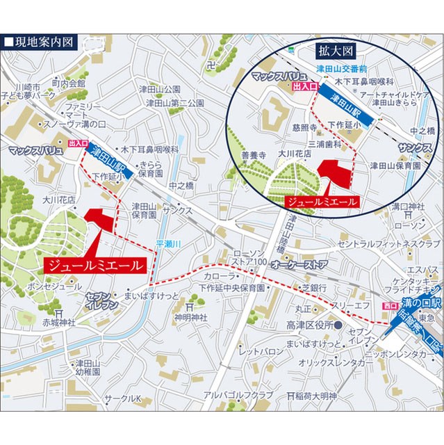 ジュールミエール 地図（共通）