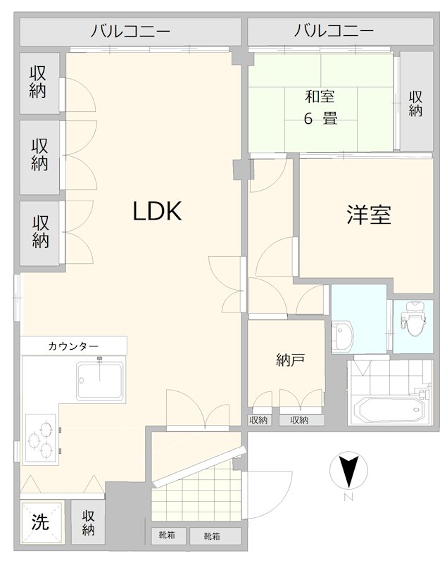 秀和第一南平台レジデンス 間取り