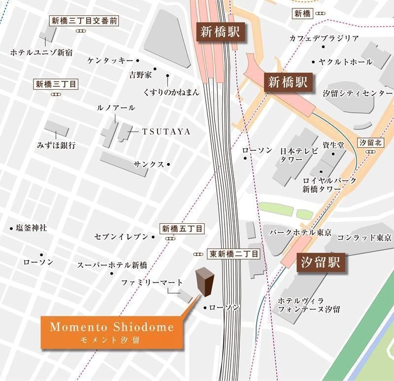 MOMENTO SHIODOME 地図（共通）