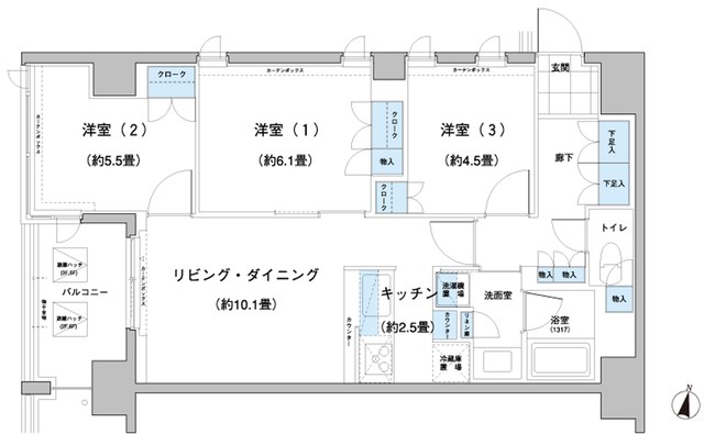 ガーデニエール砧レジデンス 間取り