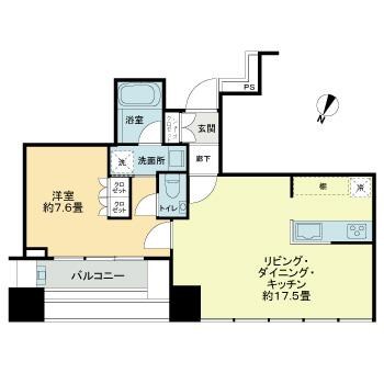 プレミストタワー白金高輪 間取り