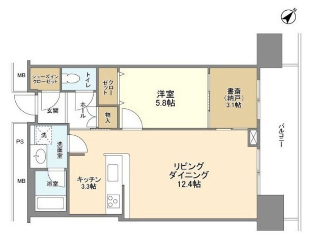 リガーレ日本橋人形町 間取り