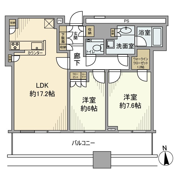 クレストプライムタワー芝 間取り