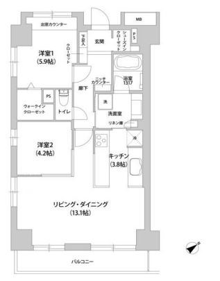 アウルコート南池袋 間取り