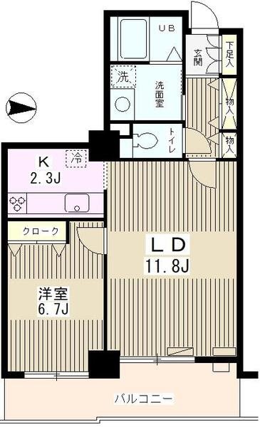 エルアージュ小石川B棟 間取り