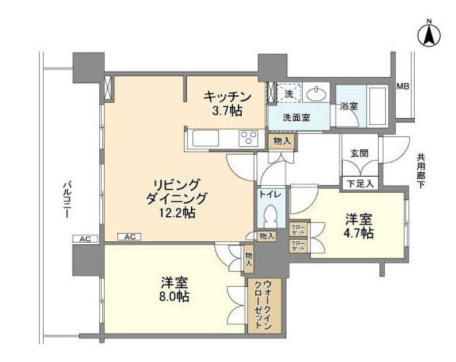 豊洲シエルタワー 間取り