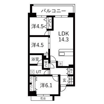 アクティ目黒駅前2号棟 間取り