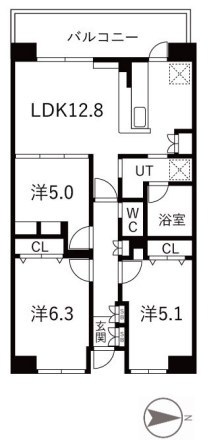 アクティ目黒駅前2号棟 間取り