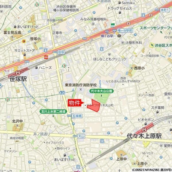 ザ・パークハウス代々木大山レジデンス 地図（共通）