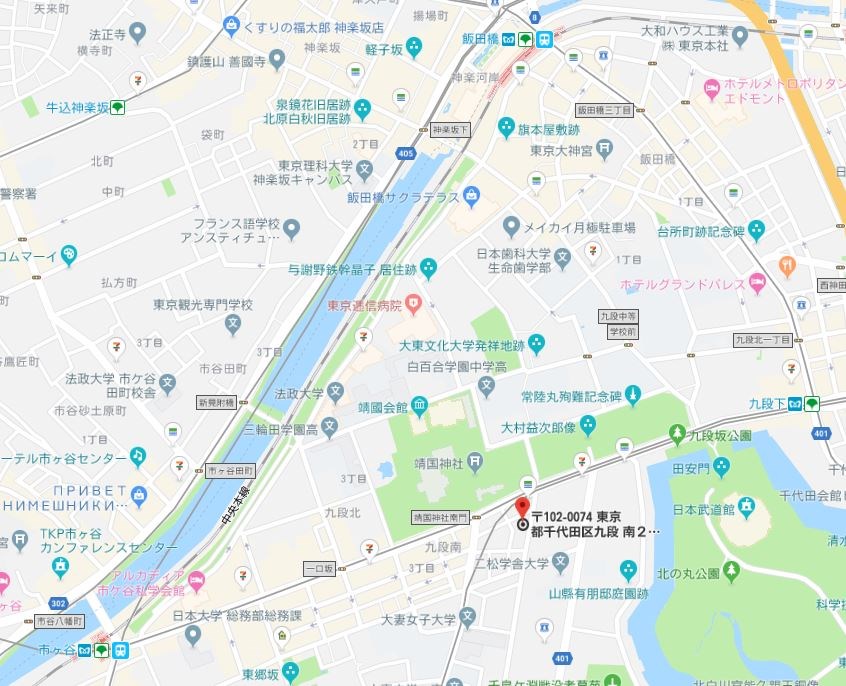 コンフォリア九段 地図（共通）