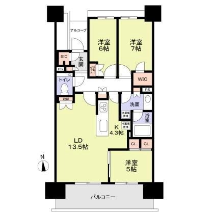 HARUMI FLAG PARK VILLAGE C棟 間取り