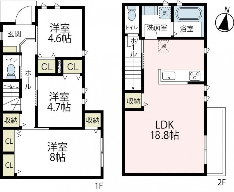 神奈川県川崎市中原区上丸子山王町１丁目 間取り