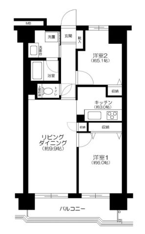 神奈川県川崎市中原区小杉町３丁目 間取り