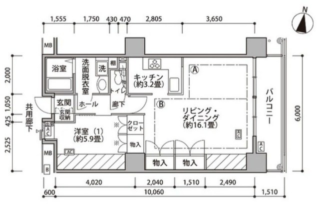 東雲キャナルコートCODAN18号棟 間取り