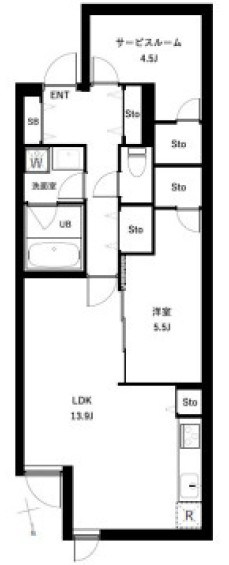 COEUR BLANC西荻窪 間取り